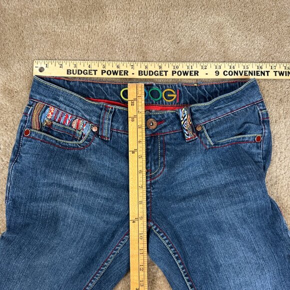 Vintage Y2K Women's Coogi Embroidered Pocket Mid Rise Straight Jeans Size 7 / 8 - Picture 8 of 9